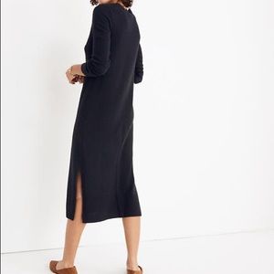 EUC Madewell Black Midi sweater Dress Sz XXS